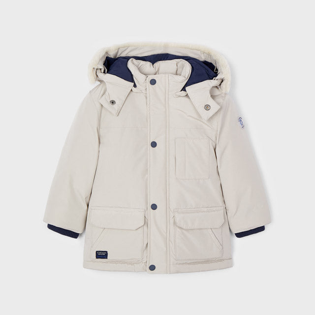 Parka Imbottito Beige Neonato MAYORAL 2420 - MAYORAL - LuxuryKids