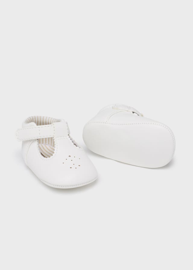 Scarpe Da Culla In Ecopelle Con Velcro Neonato MAYORAL 9621 - MAYORAL - Luxury Kids
