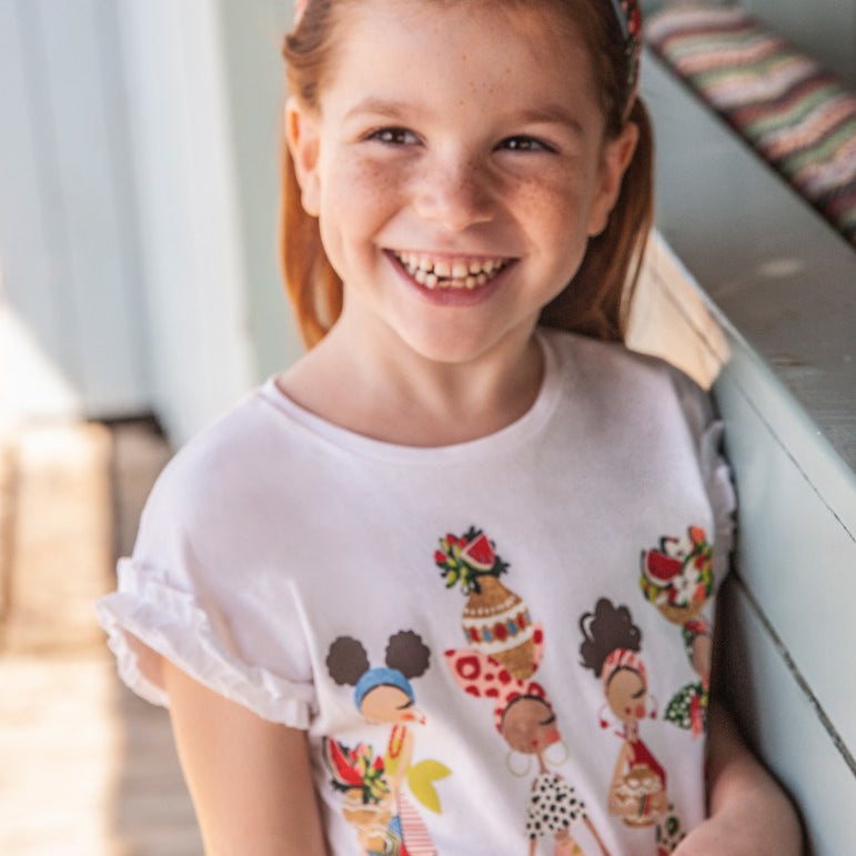 Set Maglietta E fascia In Cotone Sostenibile Bambina MAYORAL 3063 - MAYORAL - Luxury Kids