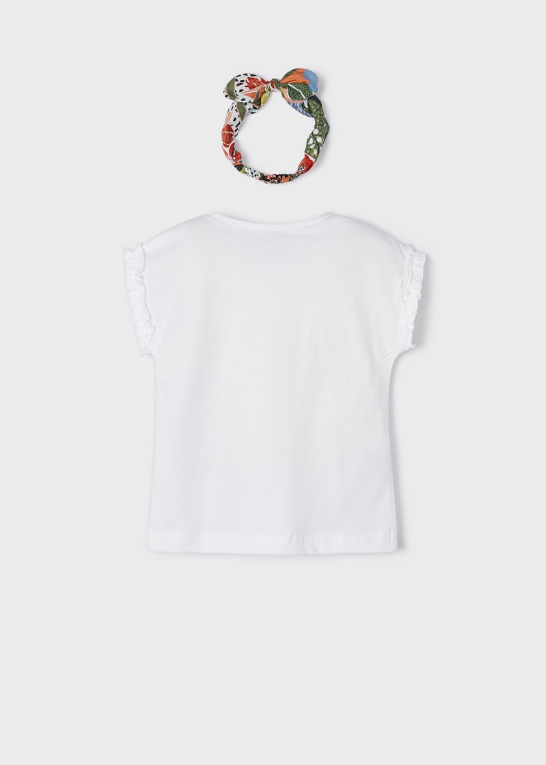 Set Maglietta E fascia In Cotone Sostenibile Bambina MAYORAL 3063 - MAYORAL - Luxury Kids