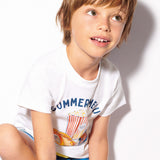 T-Shirt Con Stampa In Cotone Sostenibile Neonato MAYORAL 3012 - MAYORAL - Luxury Kids