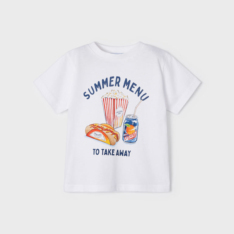 T-Shirt Con Stampa In Cotone Sostenibile Neonato MAYORAL 3012 - MAYORAL - Luxury Kids