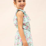 Tuta Corta Stampata In Chiffon Bambina MAYORAL 3842 - MAYORAL - Luxury Kids