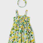 Abito Stampato Con fascia Elasticizzata Bambina MAYORAL 3941 - MAYORAL - Luxury Kids